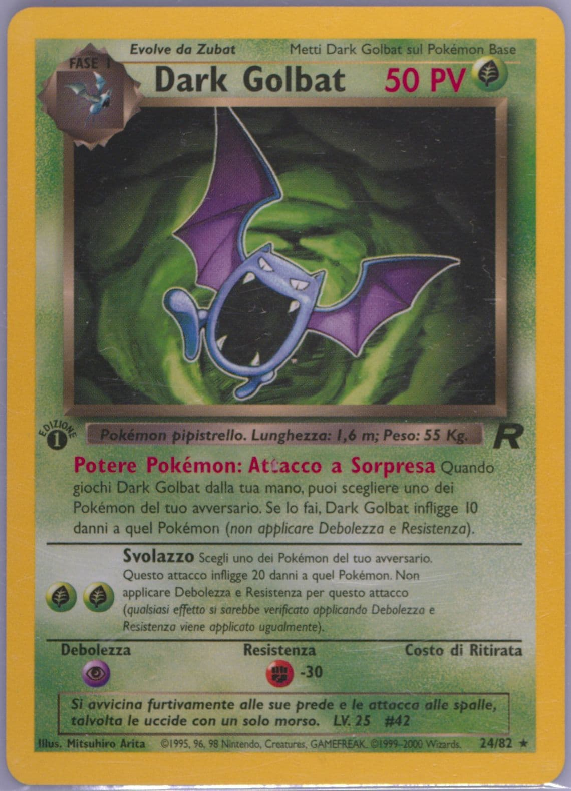 Dark Golbat 1st Edition (24) 2001 Pokemon Italian Rocket