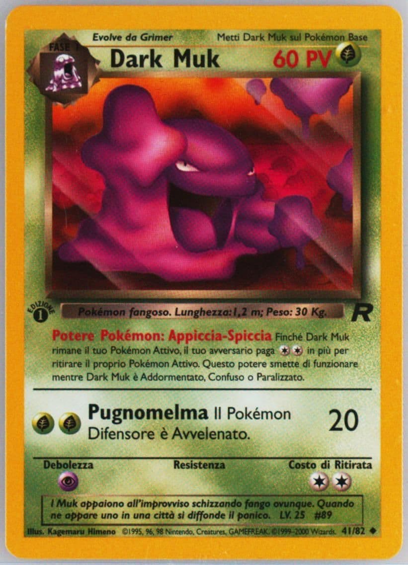 Dark Muk 1st Edition (41) 2001 Pokemon Italian Rocket