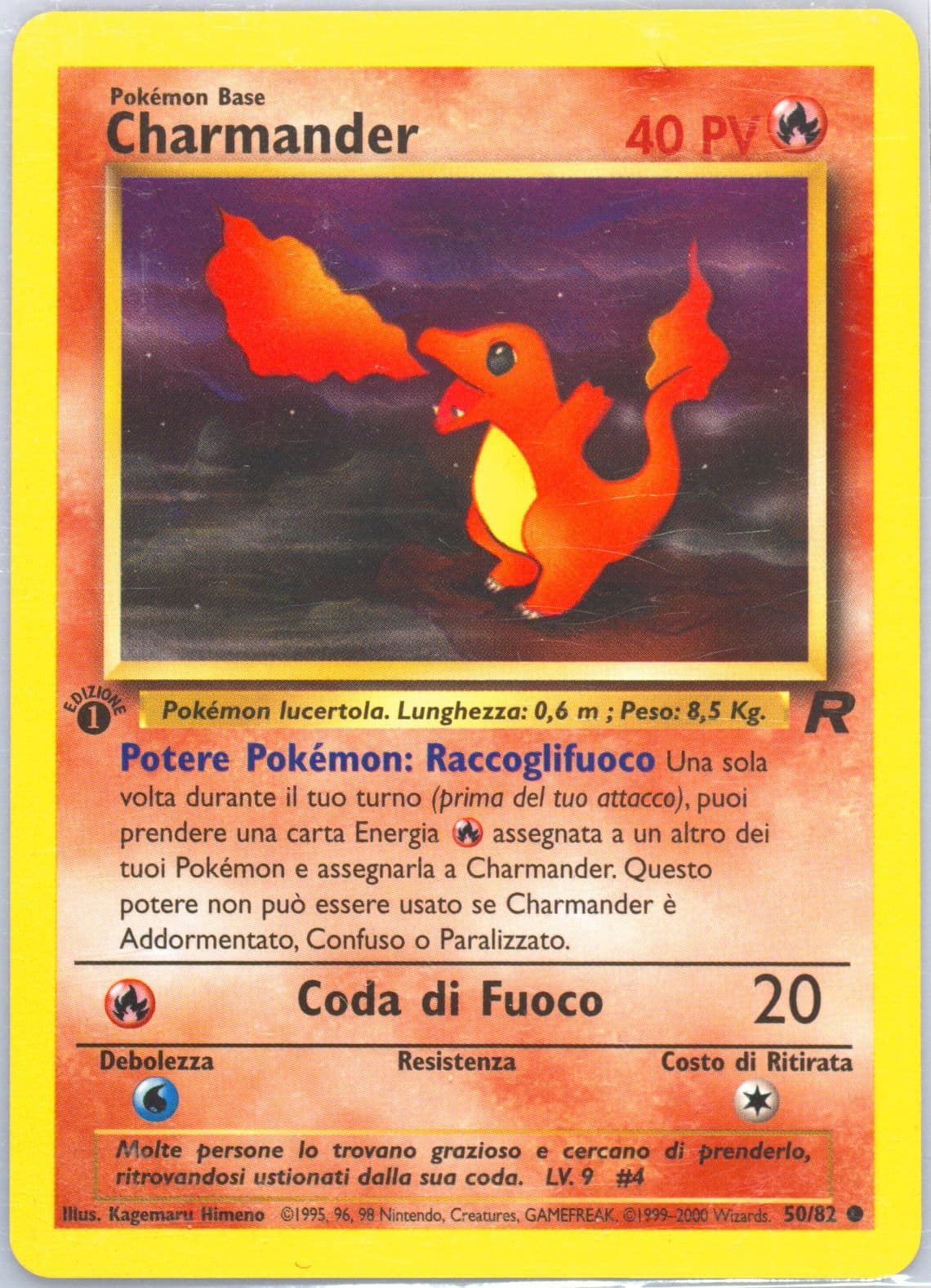 Charmander 1st Edition (50) 2001 Pokemon Italian Rocket