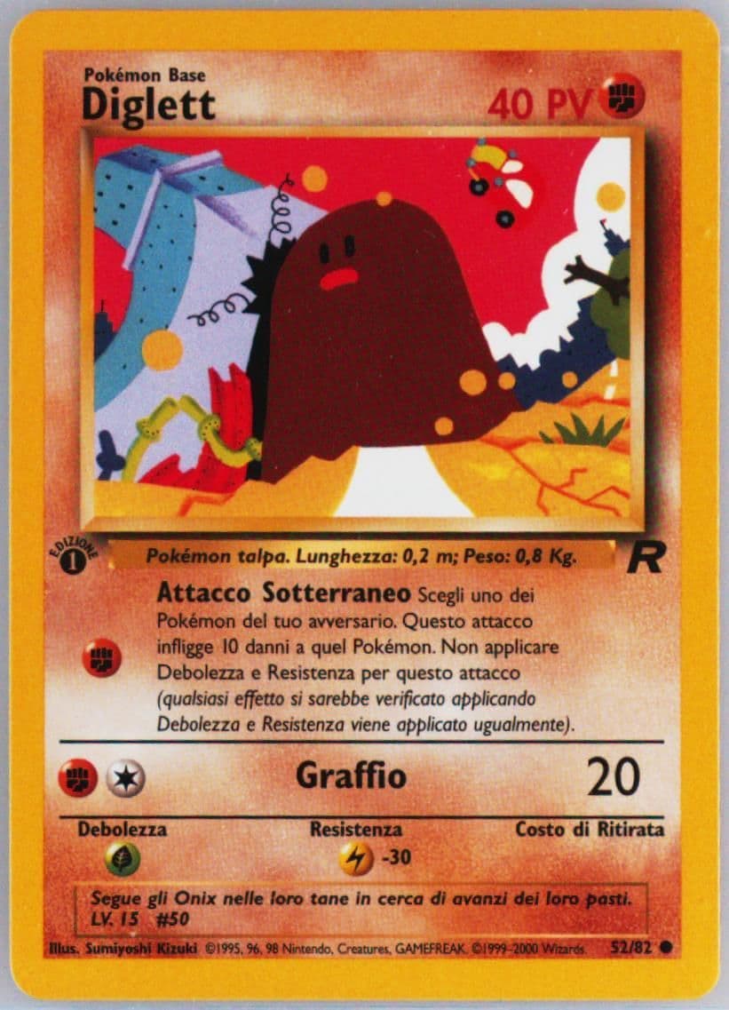 Diglett 1st Edition (52) 2001 Pokemon Italian Rocket