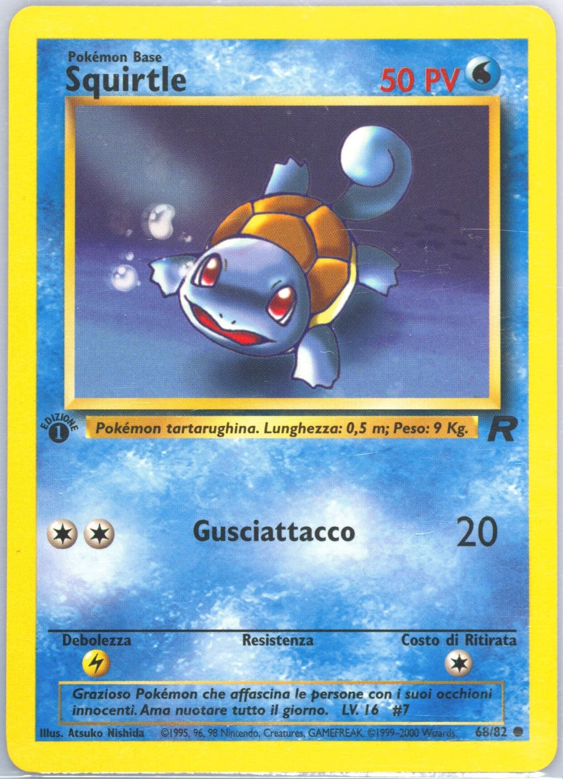 Squirtle 1st Edition (68) 2001 Pokemon Italian Rocket