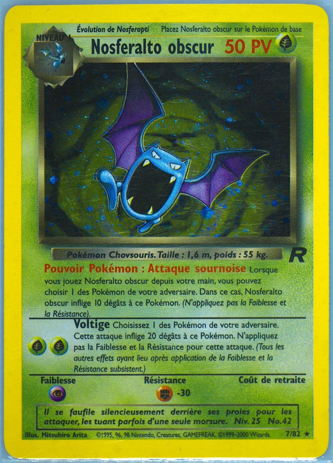 Nosferalto Obscur-Holo (7) 2001 Pokemon French Rocket