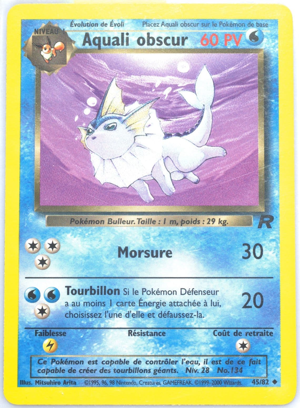 Aquali Obscur (45) 2001 Pokemon French Rocket