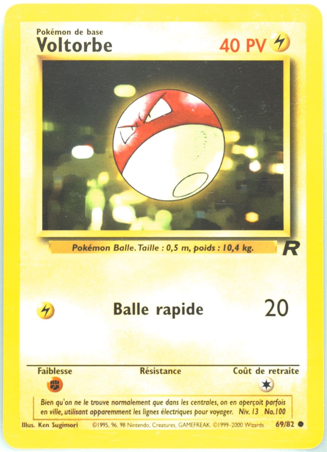 Voltorbe (69) 2001 Pokemon French Rocket