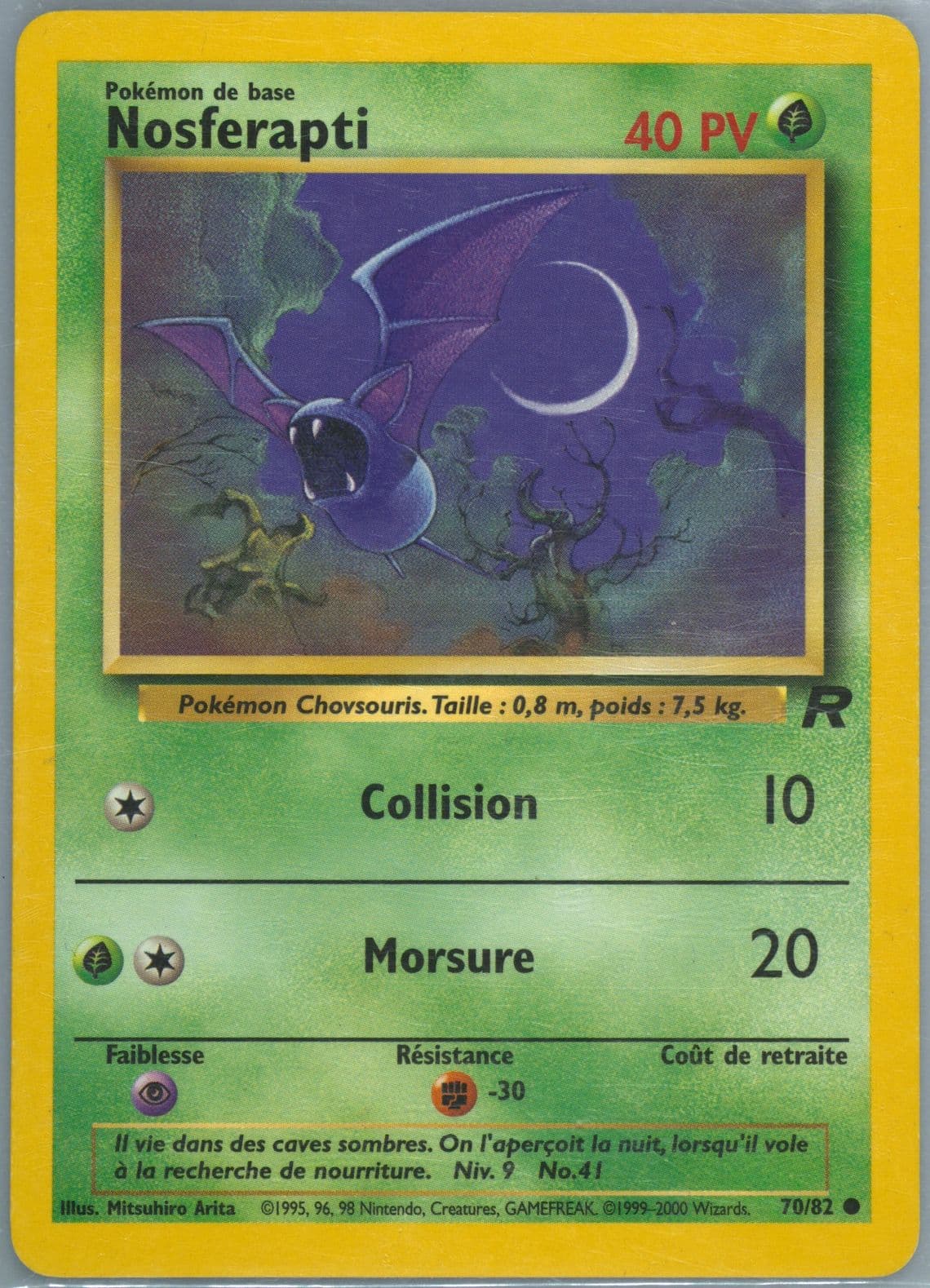 Nosferapti (70) 2001 Pokemon French Rocket