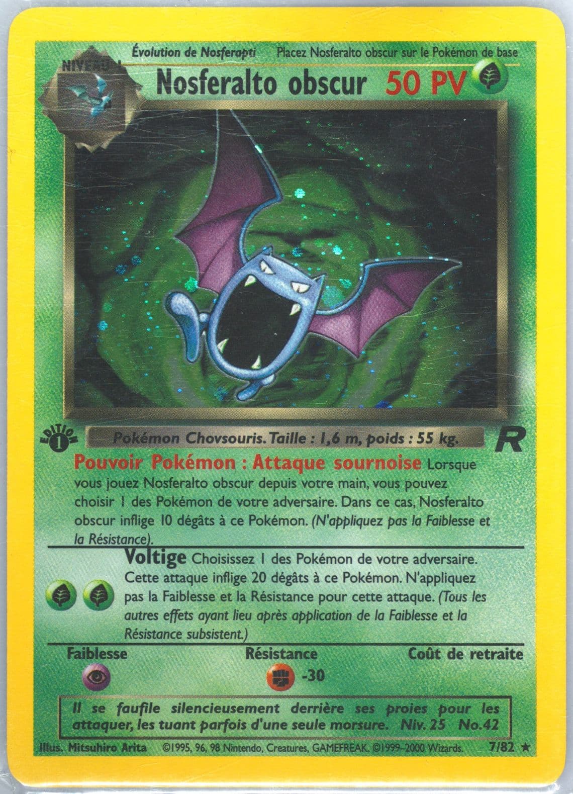 Nosferalto Obscur-Holo 1st Edition (7) 2001 Pokemon French Rocket