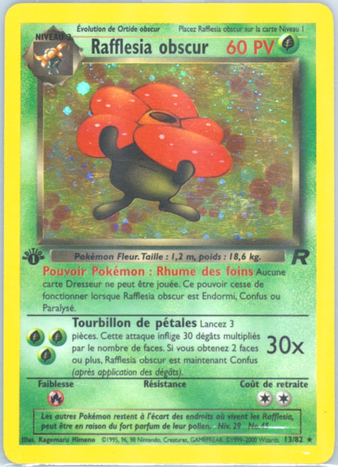 Rafflesia Obscur-Holo 1st Edition (13) 2001 Pokemon French Rocket