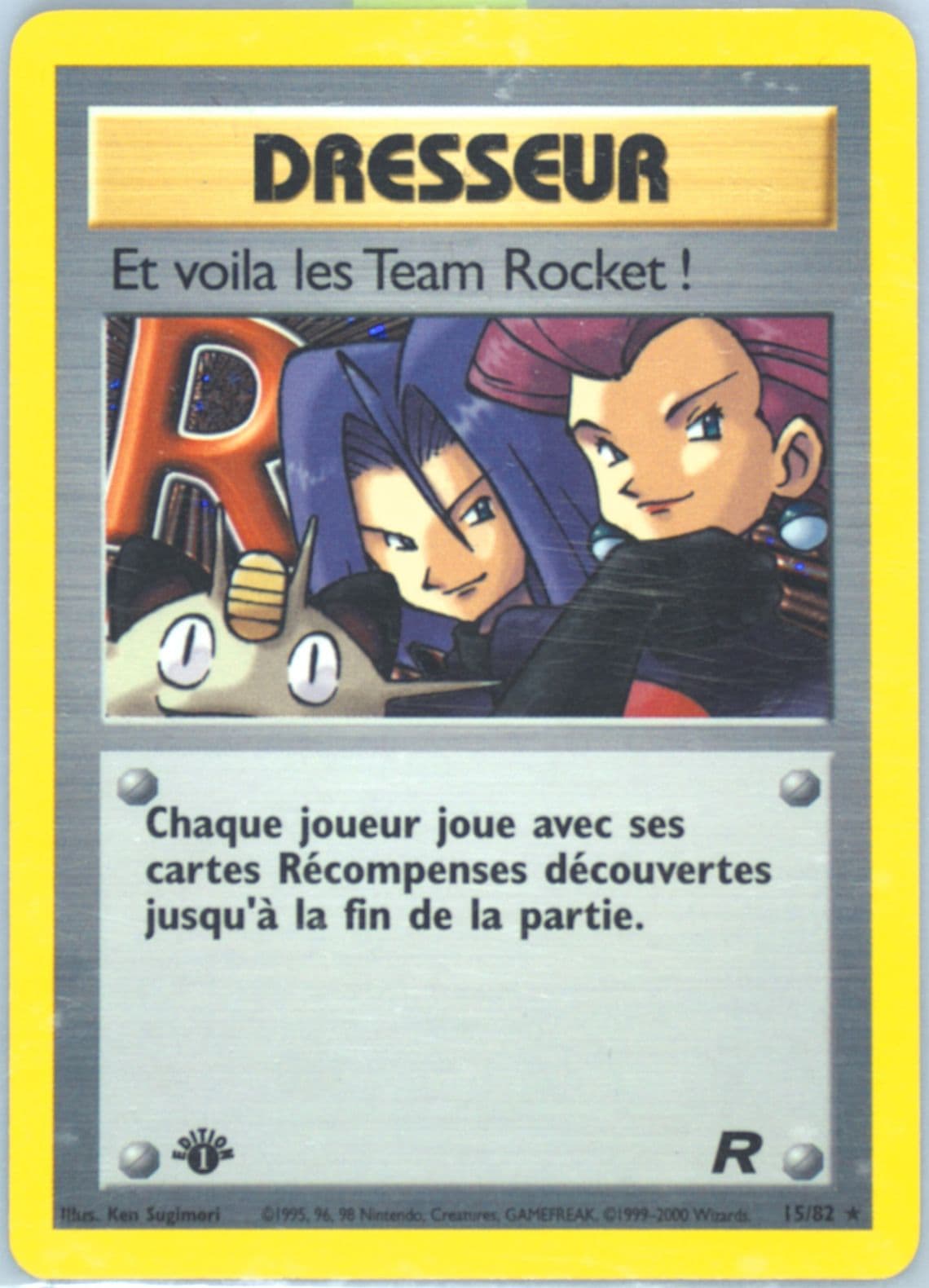 ET Voila Les Team Rocket!-Holo 1st Edition (15) 2001 Pokemon French Rocket