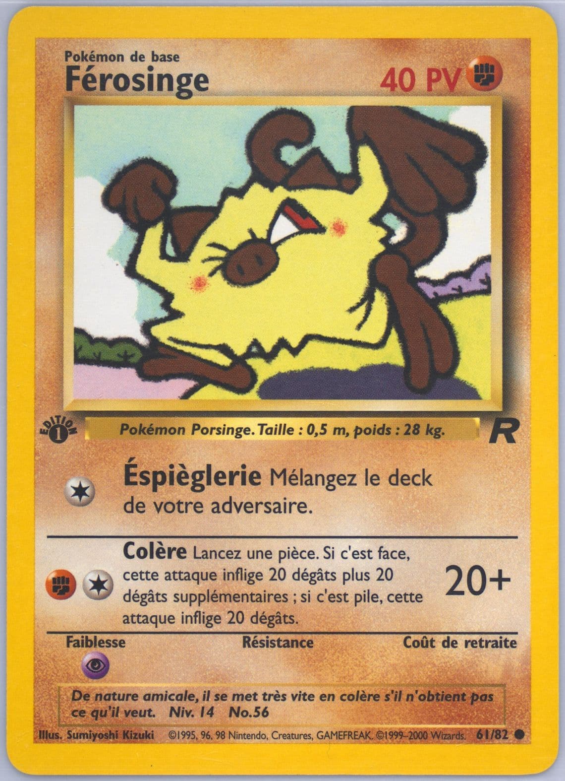 Ferosinge 1st Edition (61) 2001 Pokemon French Rocket