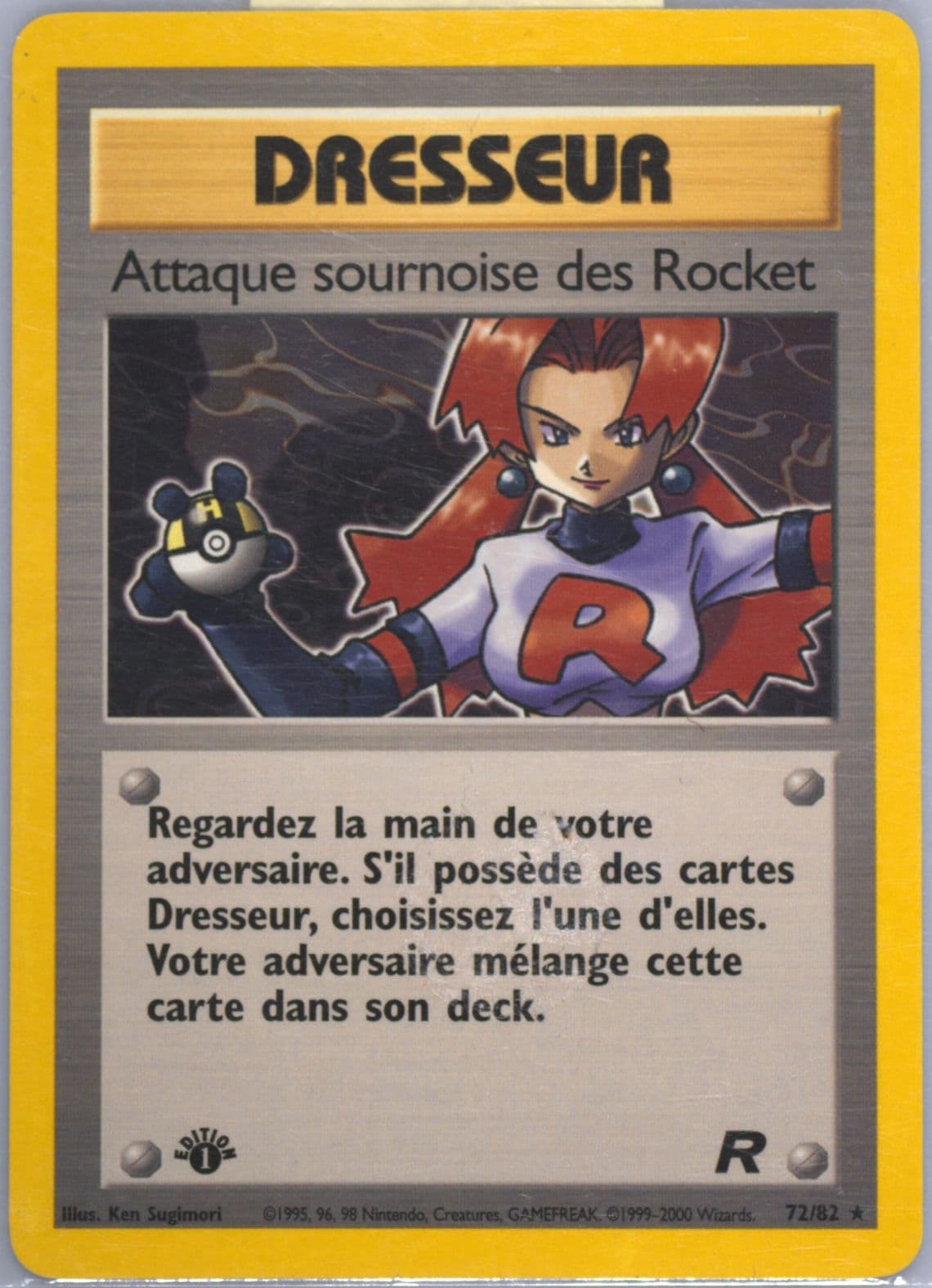 Attaque Sournoise Des Rocket 1st Edition (72) 2001 Pokemon French Rocket