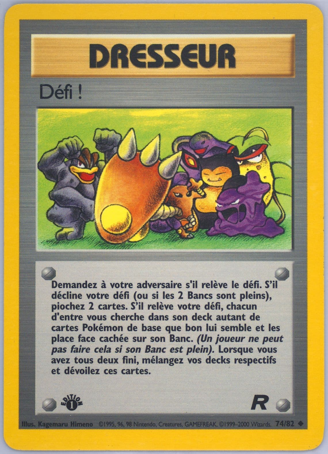 Defi! 1st Edition (74) 2001 Pokemon French Rocket