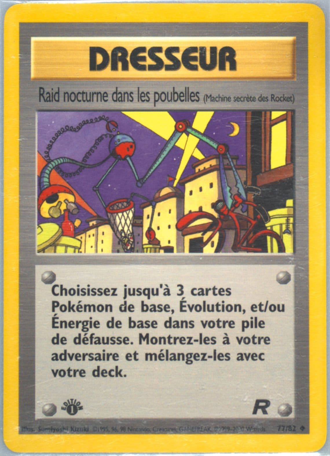 Raid Nocturne Dans Les Poubelles 1st Edition (77) 2001 Pokemon French Rocket