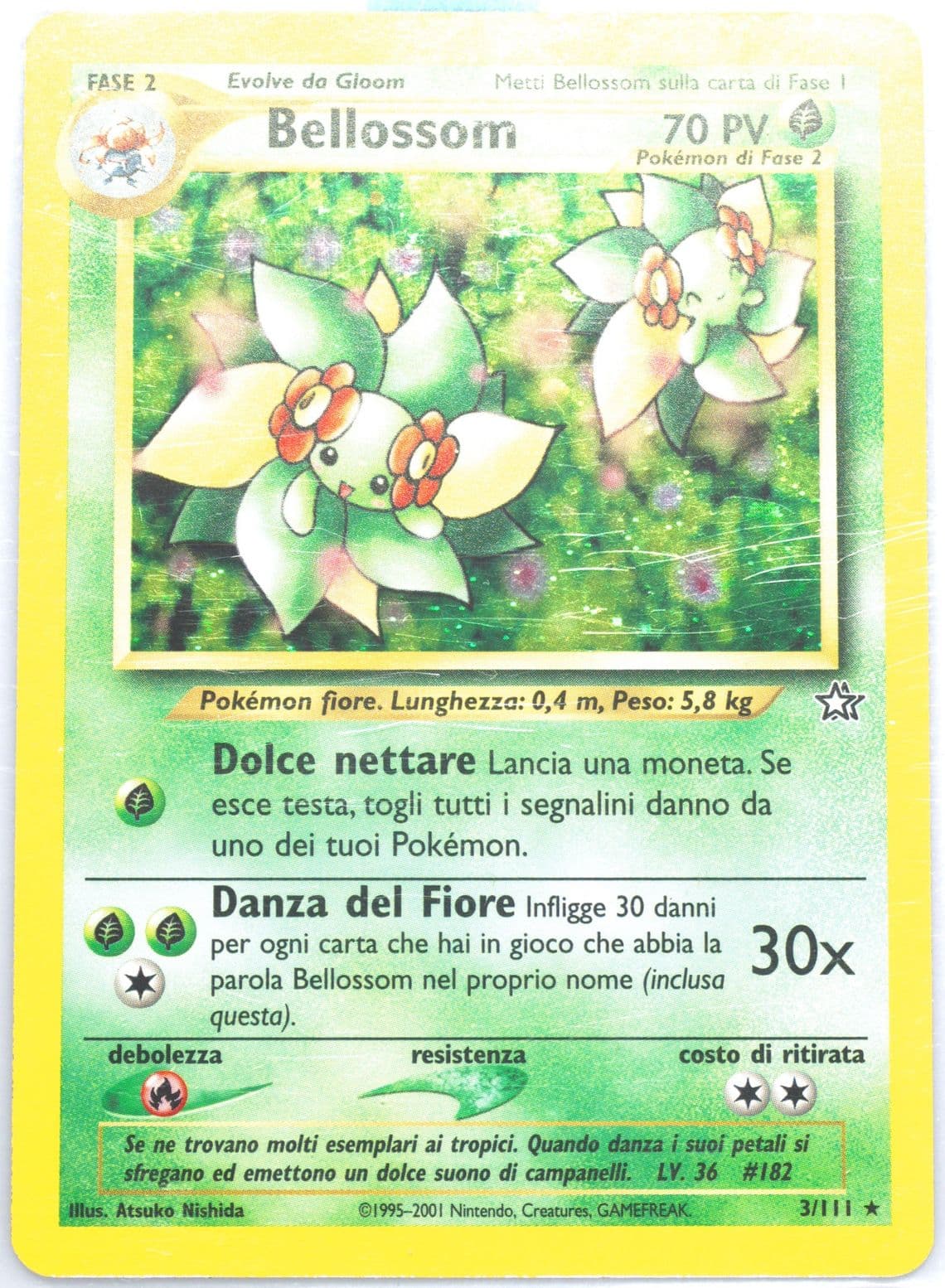 Bellossom-Holo (3) 2001 Pokemon Italian Neo Genesis