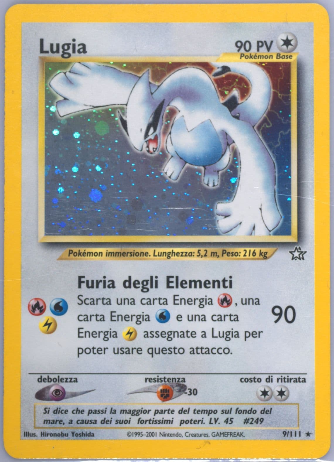 Lugia-Holo (9) 2001 Pokemon Italian Neo Genesis