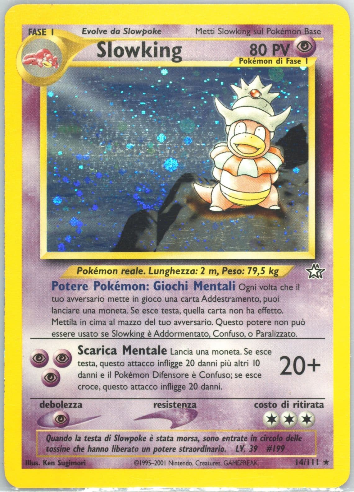 Slowking-Holo (14) 2001 Pokemon Italian Neo Genesis
