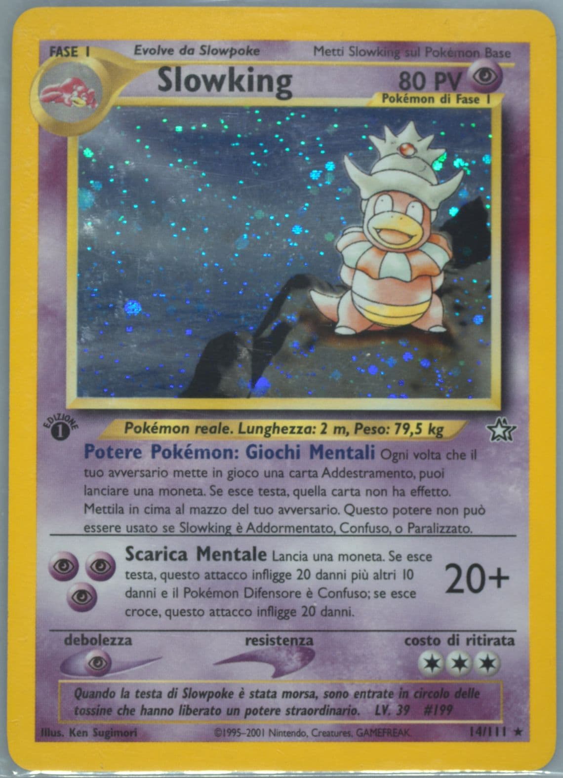 Slowking-Holo 1st Edition (14) 2001 Pokemon Italian Neo Genesis
