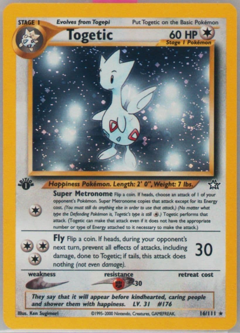 Togetic-Holo 1st Edition (16) 2001 Pokemon Italian Neo Genesis