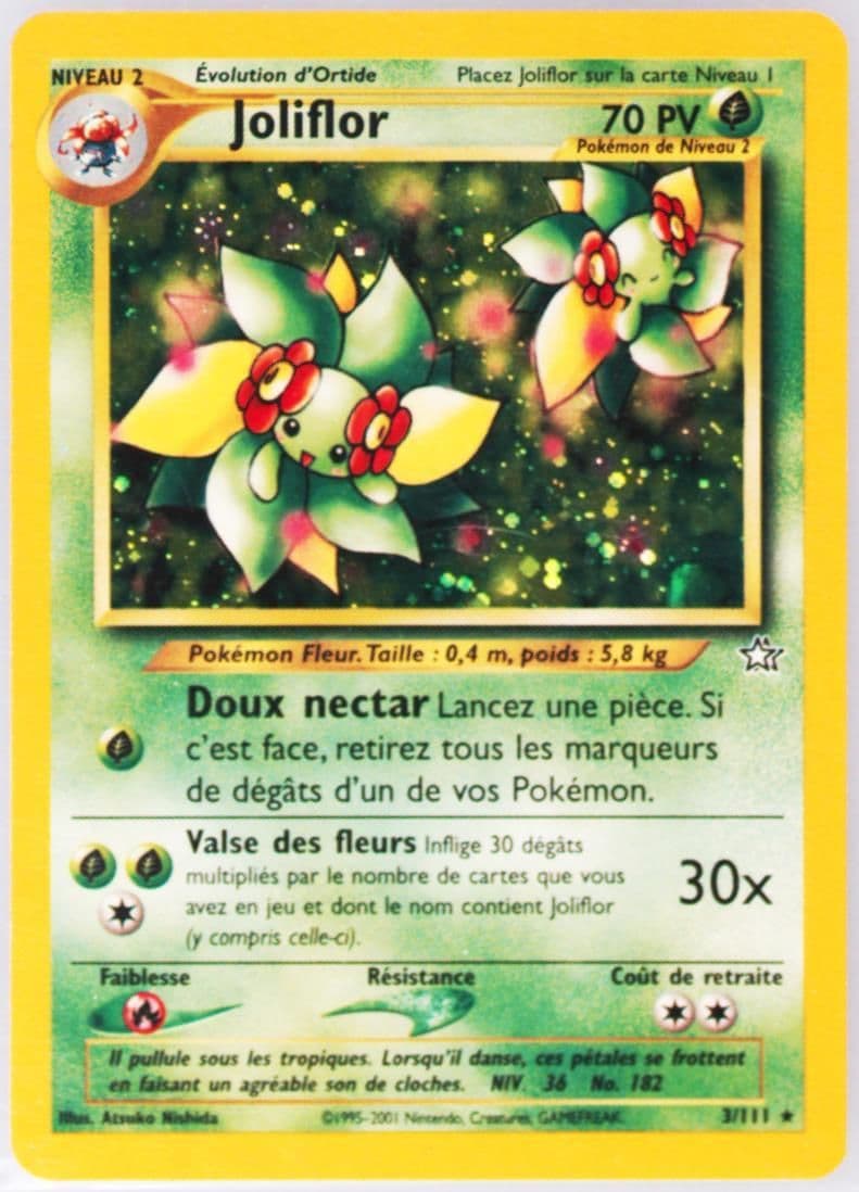 Joliflor-Holo (3) 2001 Pokemon French Neo Genesis