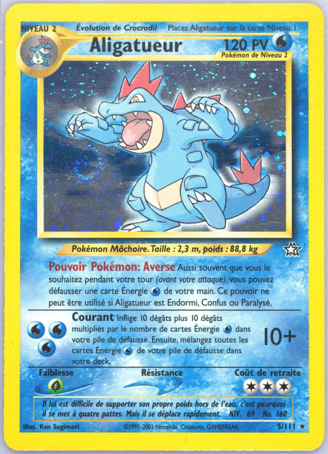 Aligatueur-Holo (5) 2001 Pokemon French Neo Genesis