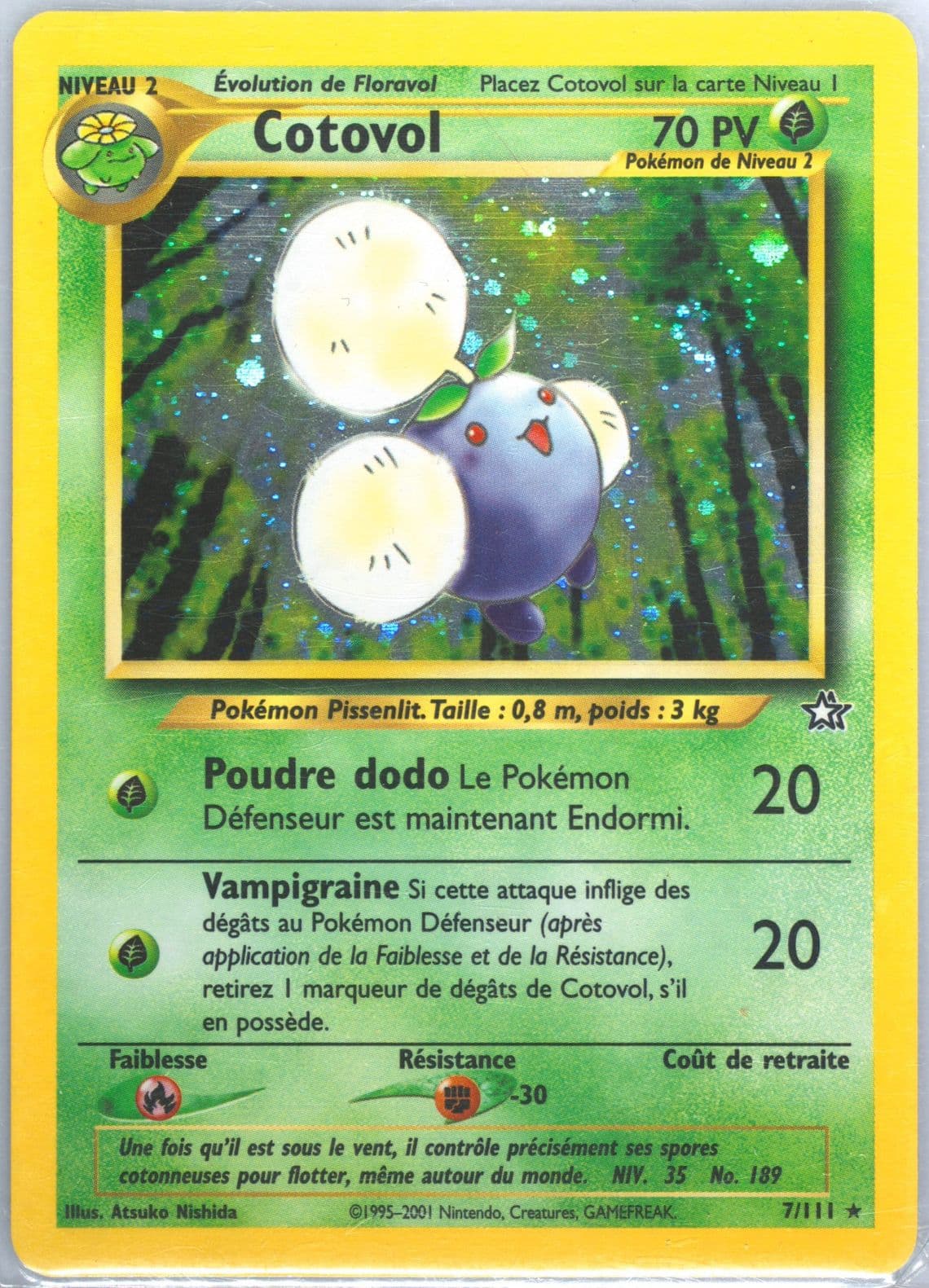 Cotovol-Holo (7) 2001 Pokemon French Neo Genesis