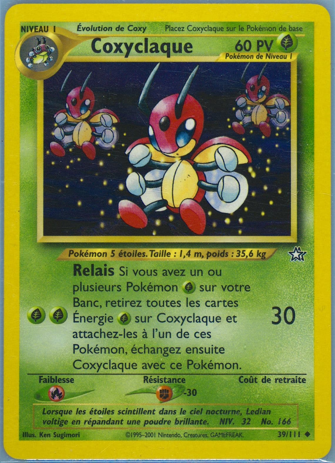 Coxyclaque (39) 2001 Pokemon French Neo Genesis