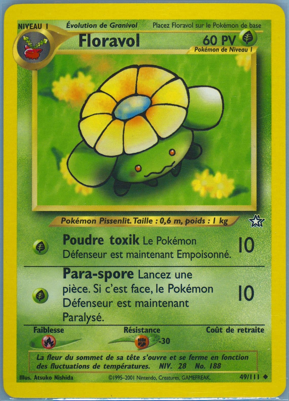 Floravol (49) 2001 Pokemon French Neo Genesis