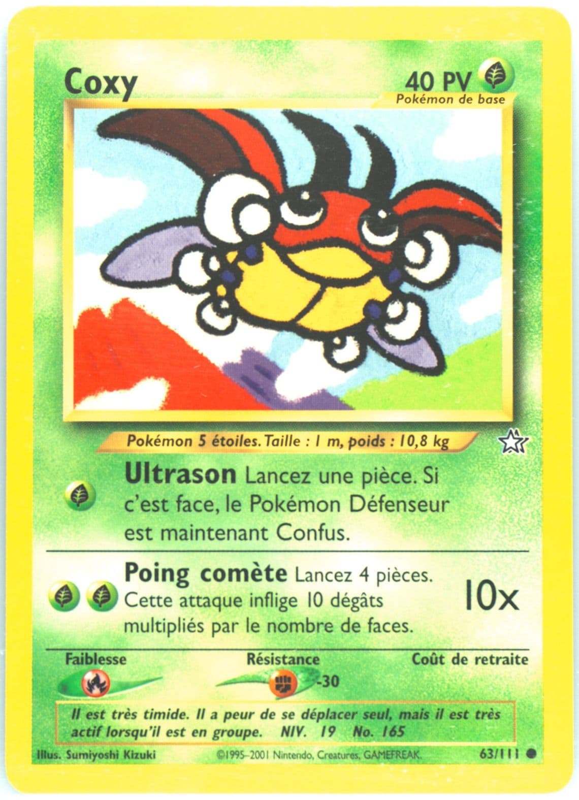 Coxy (63) 2001 Pokemon French Neo Genesis
