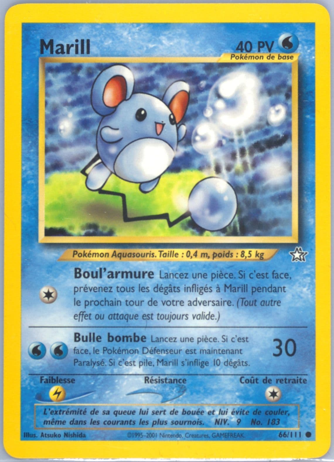 Marill (66) 2001 Pokemon French Neo Genesis