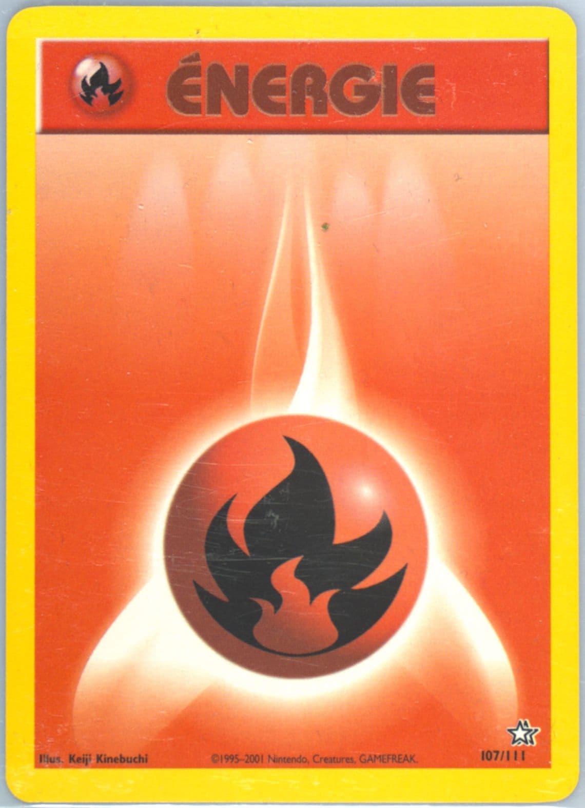 Energie Feu (107) 2001 Pokemon French Neo Genesis