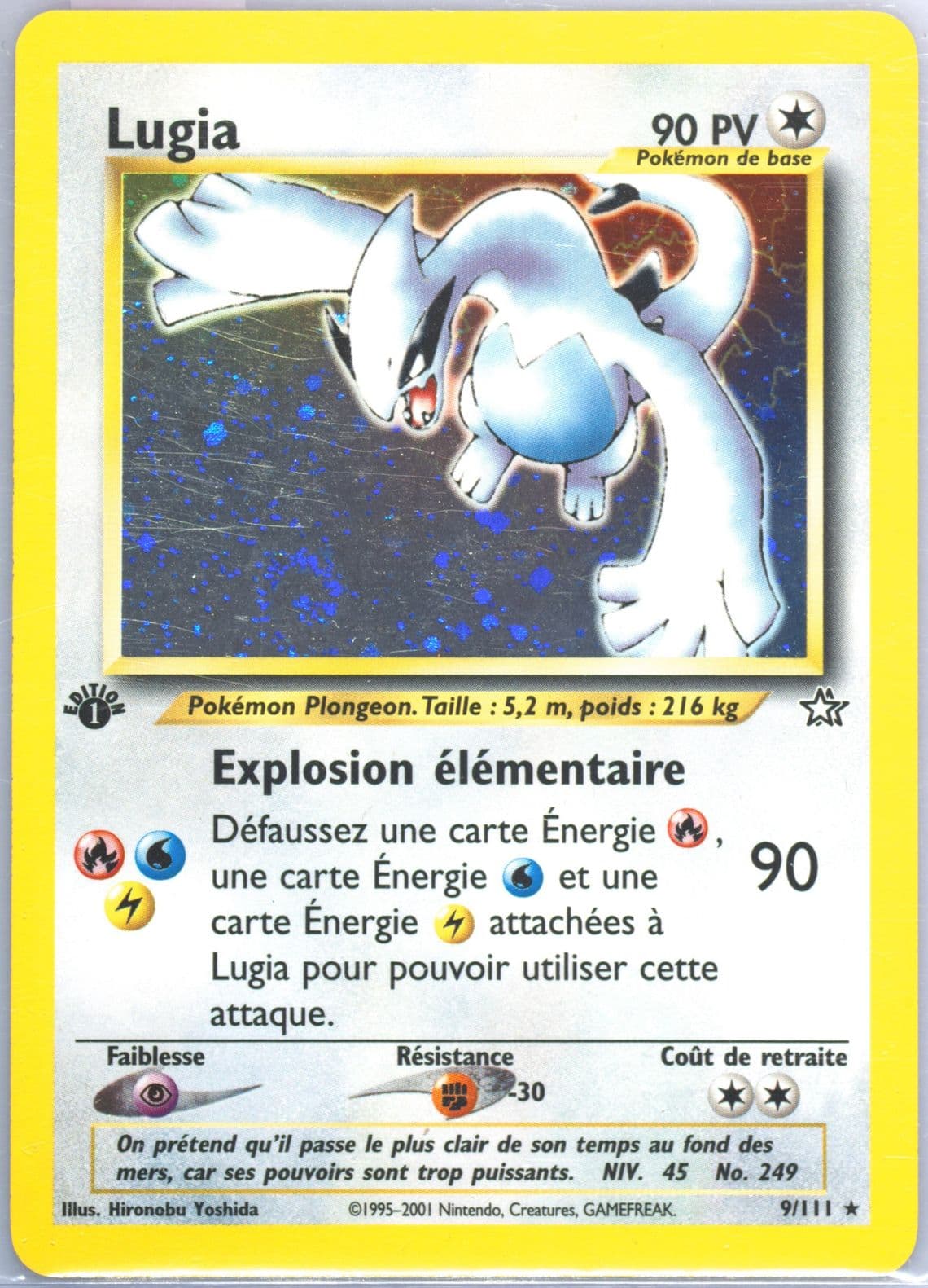Lugia-Holo 1st Edition (9) 2001 Pokemon French Neo Genesis