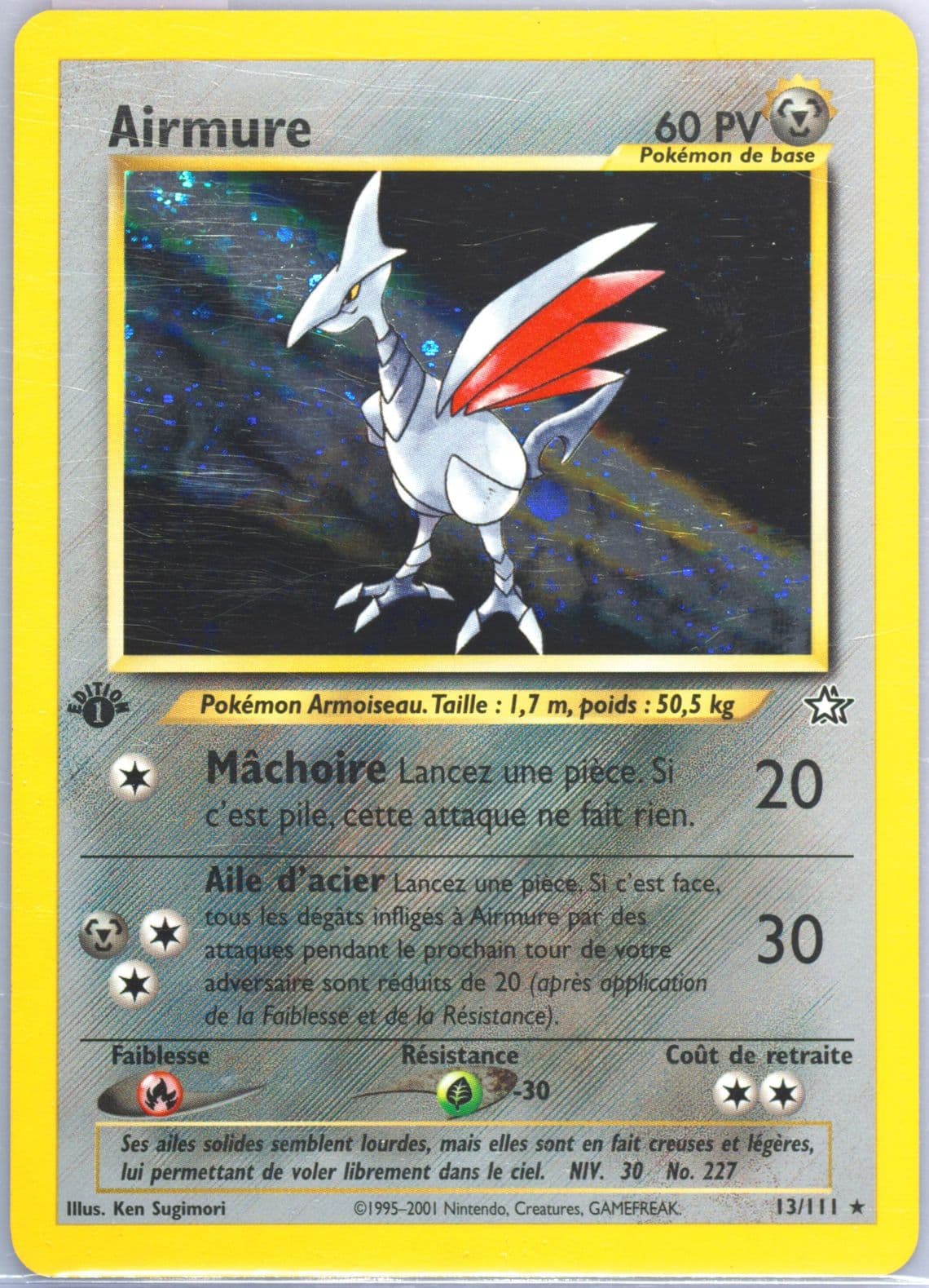 Airmure-Holo 1st Edition (13) 2001 Pokemon French Neo Genesis