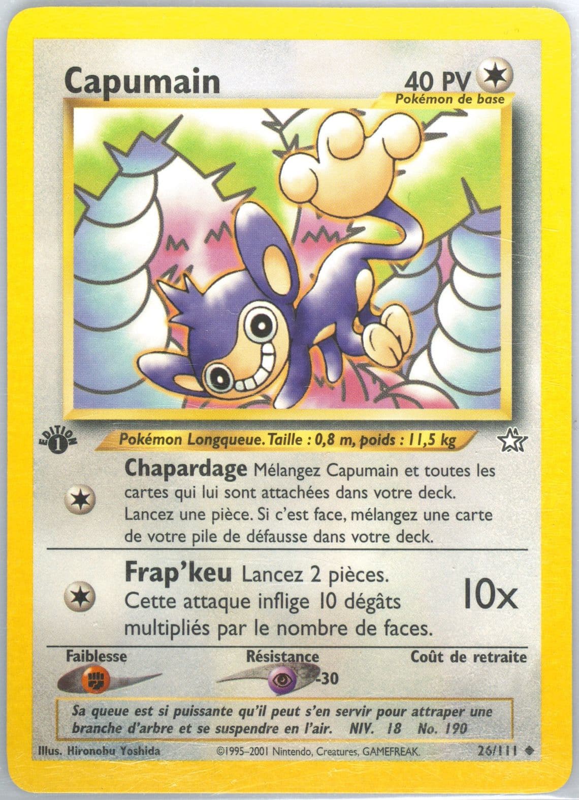 Capumain 1st Edition (26) 2001 Pokemon French Neo Genesis