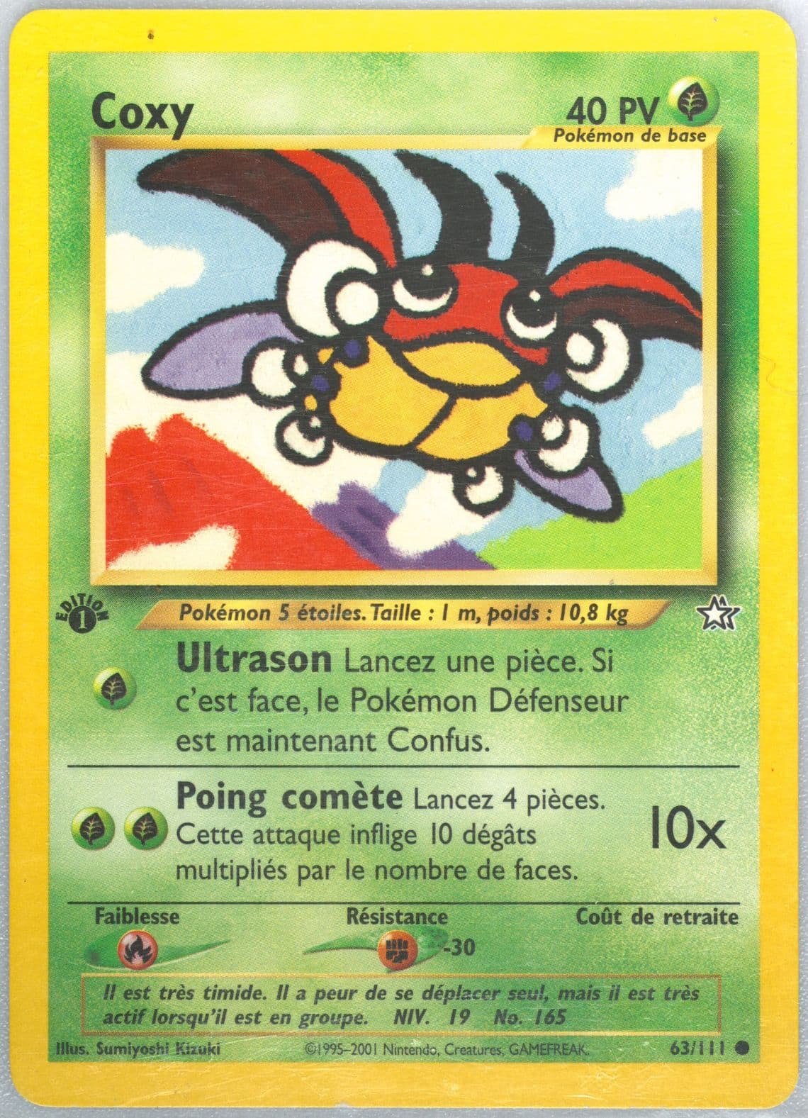 Coxy 1st Edition (63) 2001 Pokemon French Neo Genesis