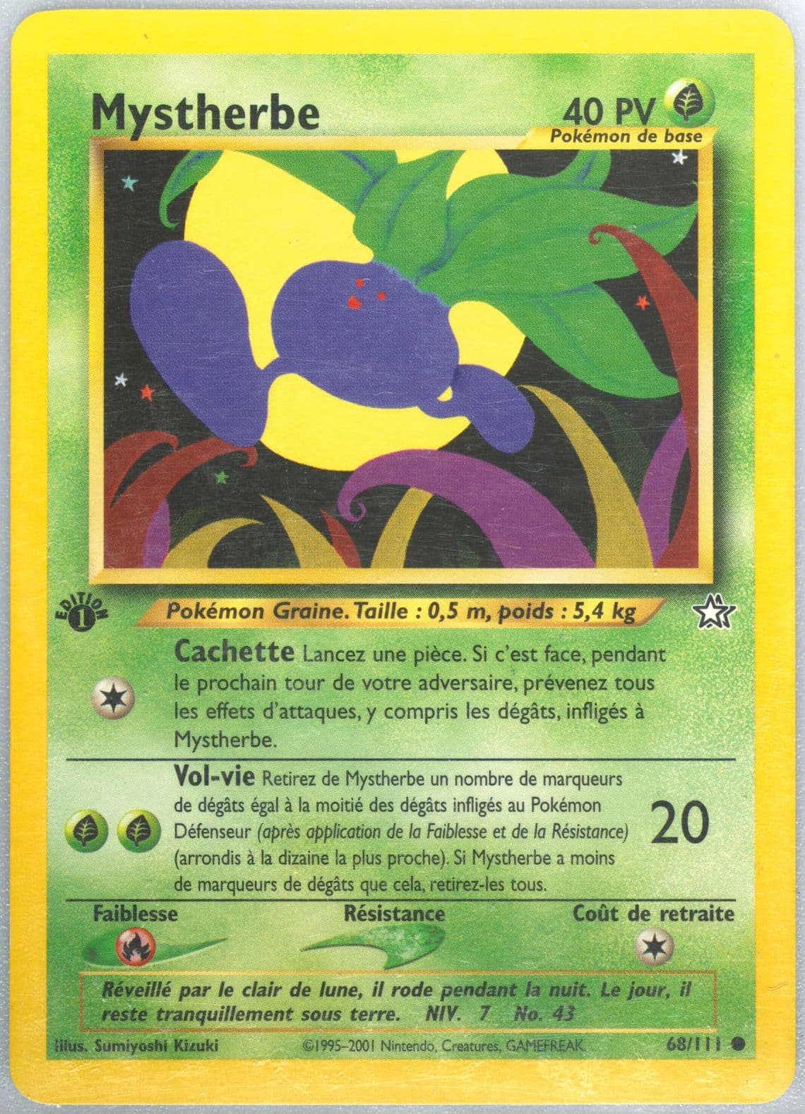 Mystherbe 1st Edition (68) 2001 Pokemon French Neo Genesis