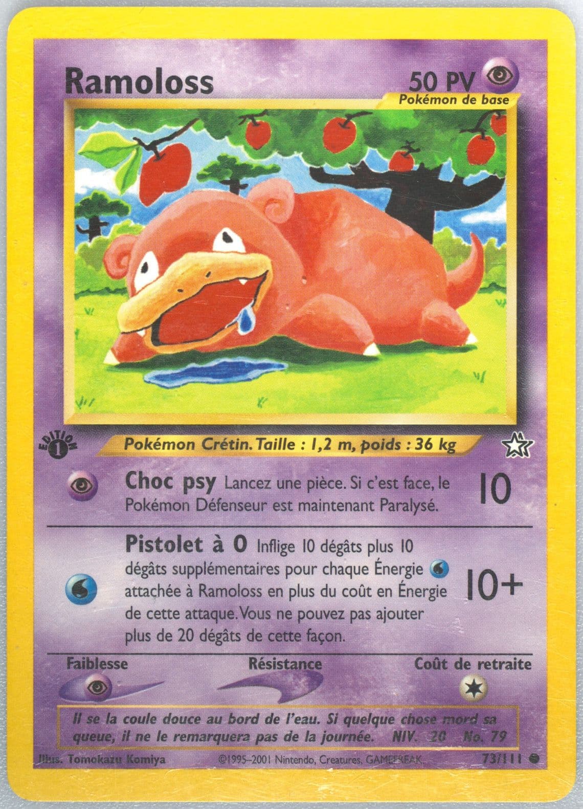 Ramoloss 1st Edition (73) 2001 Pokemon French Neo Genesis