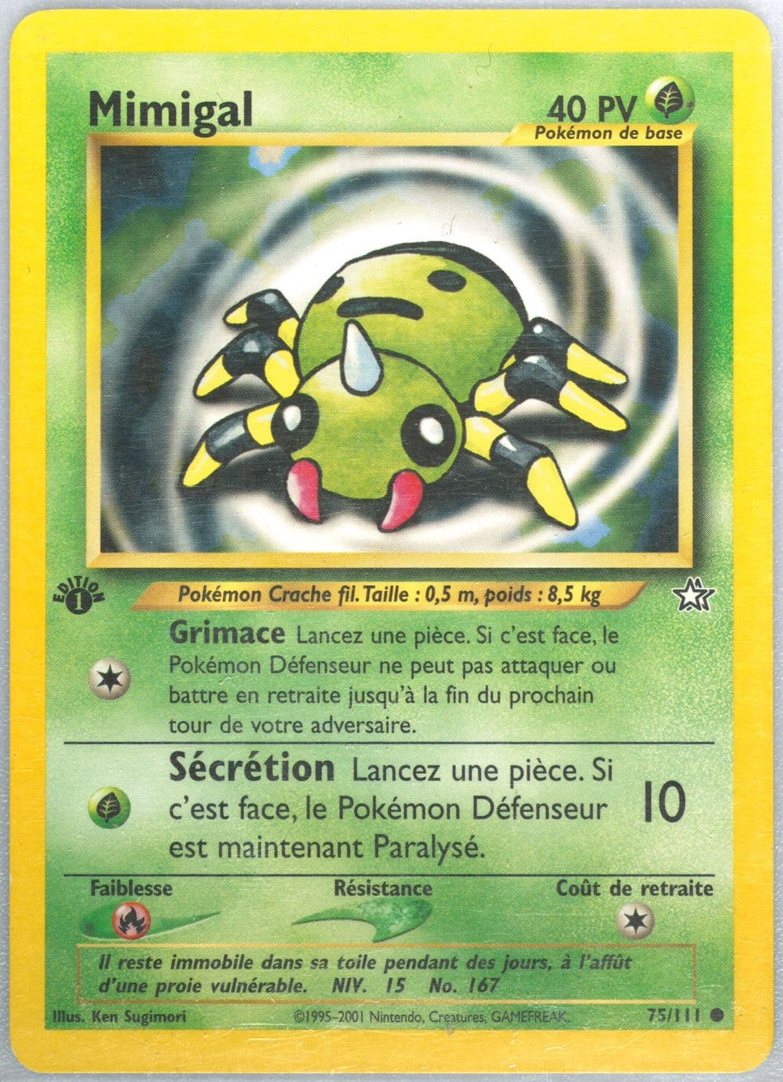 Mimigal 1st Edition (75) 2001 Pokemon French Neo Genesis