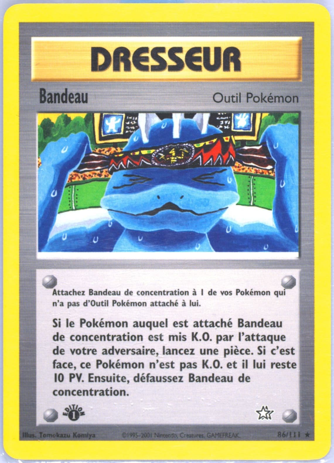 Bandeau 1st Edition (86) 2001 Pokemon French Neo Genesis