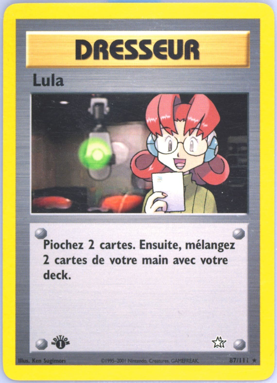 Lula 1st Edition (87) 2001 Pokemon French Neo Genesis