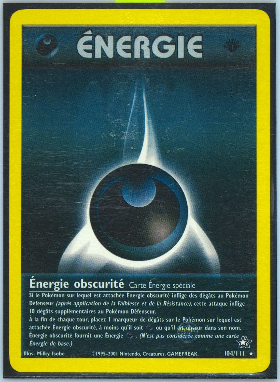 Energie Obscurite 1st Edition (104) 2001 Pokemon French Neo Genesis