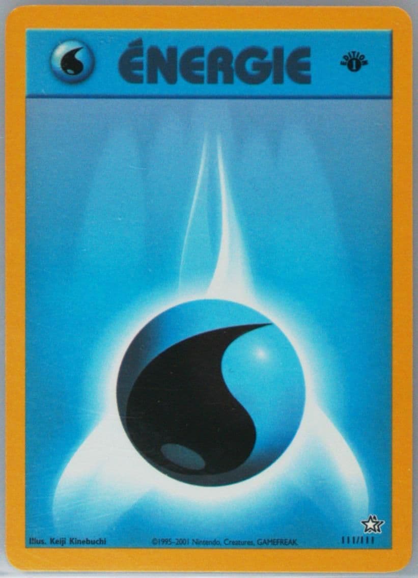 Energie Eau 1st Edition (111) 2001 Pokemon French Neo Genesis