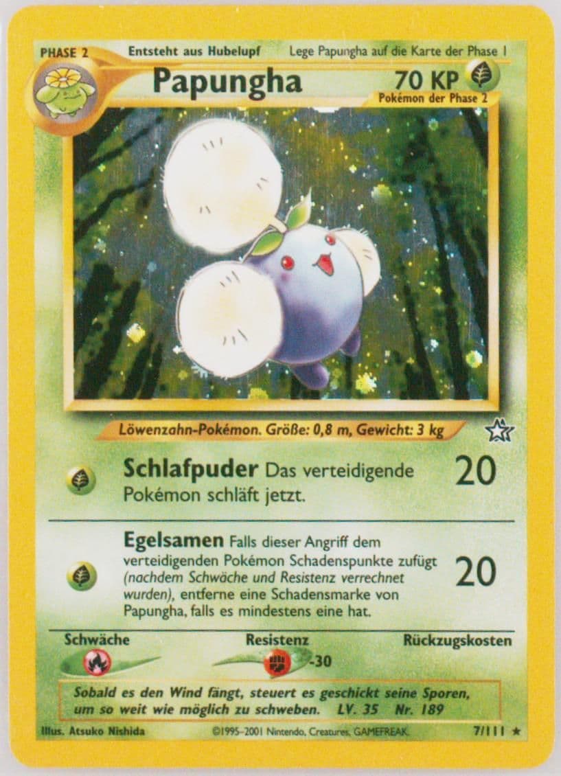 Papungha-Holo (7) 2001 Pokemon German Neo Genesis