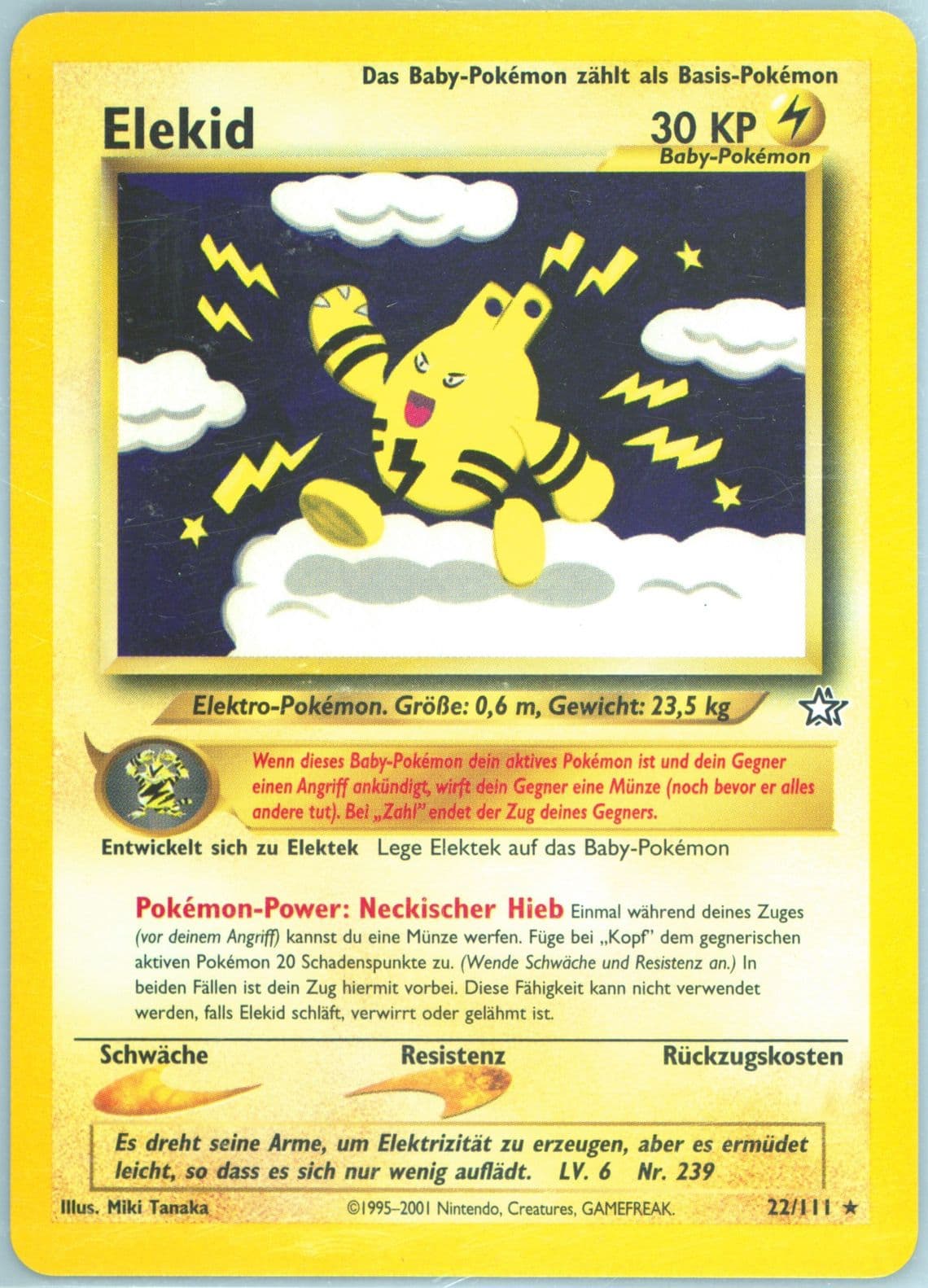 Elekid (22) 2001 Pokemon German Neo Genesis