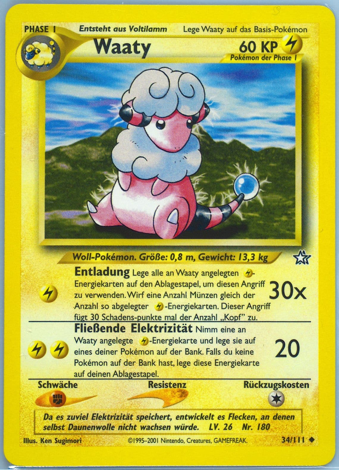 Elektek (33) 2001 Pokemon German Neo Genesis