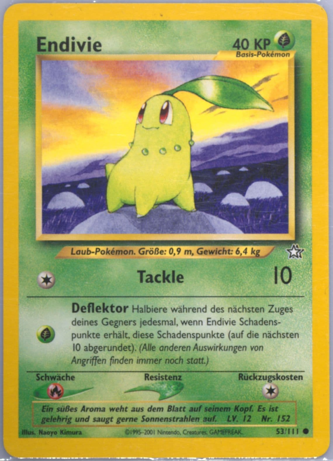 Endivie (53) 2001 Pokemon German Neo Genesis