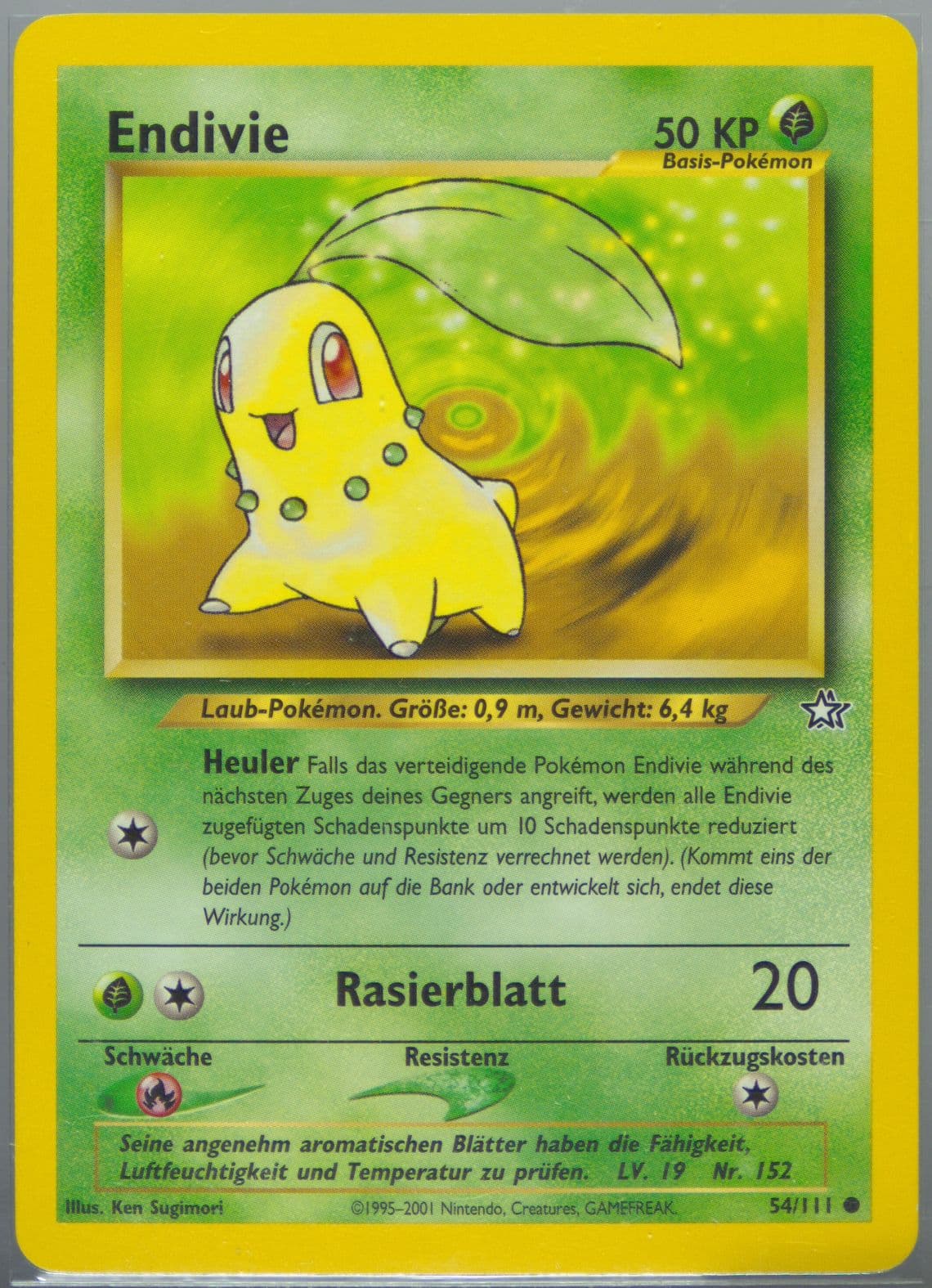 Endivie (54) 2001 Pokemon German Neo Genesis