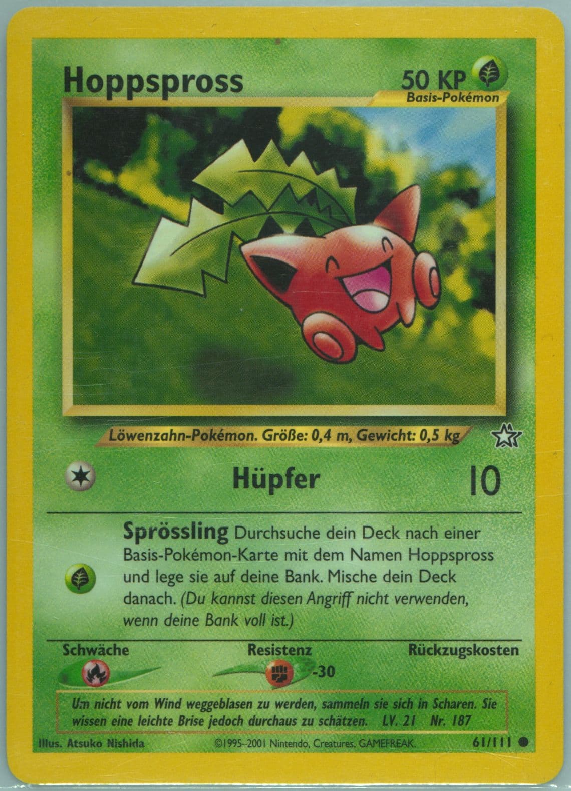 Hoppspross (61) 2001 Pokemon German Neo Genesis