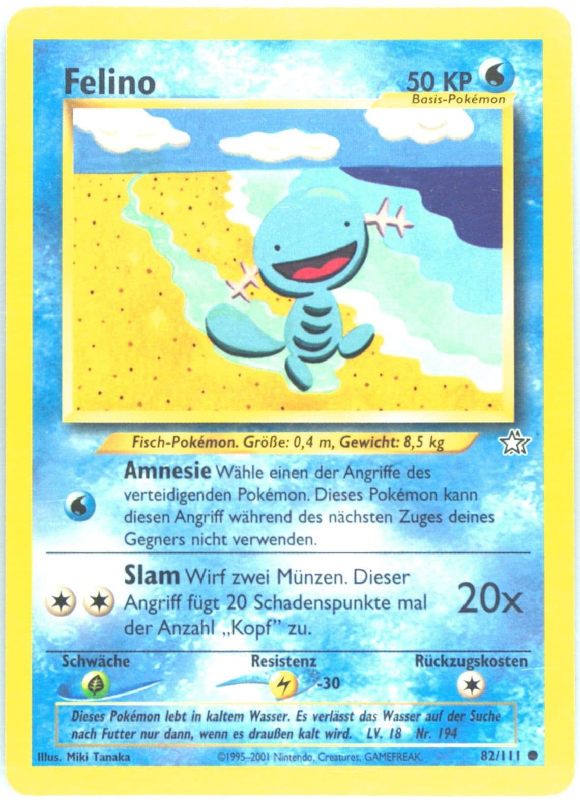 Felino (82) 2001 Pokemon German Neo Genesis