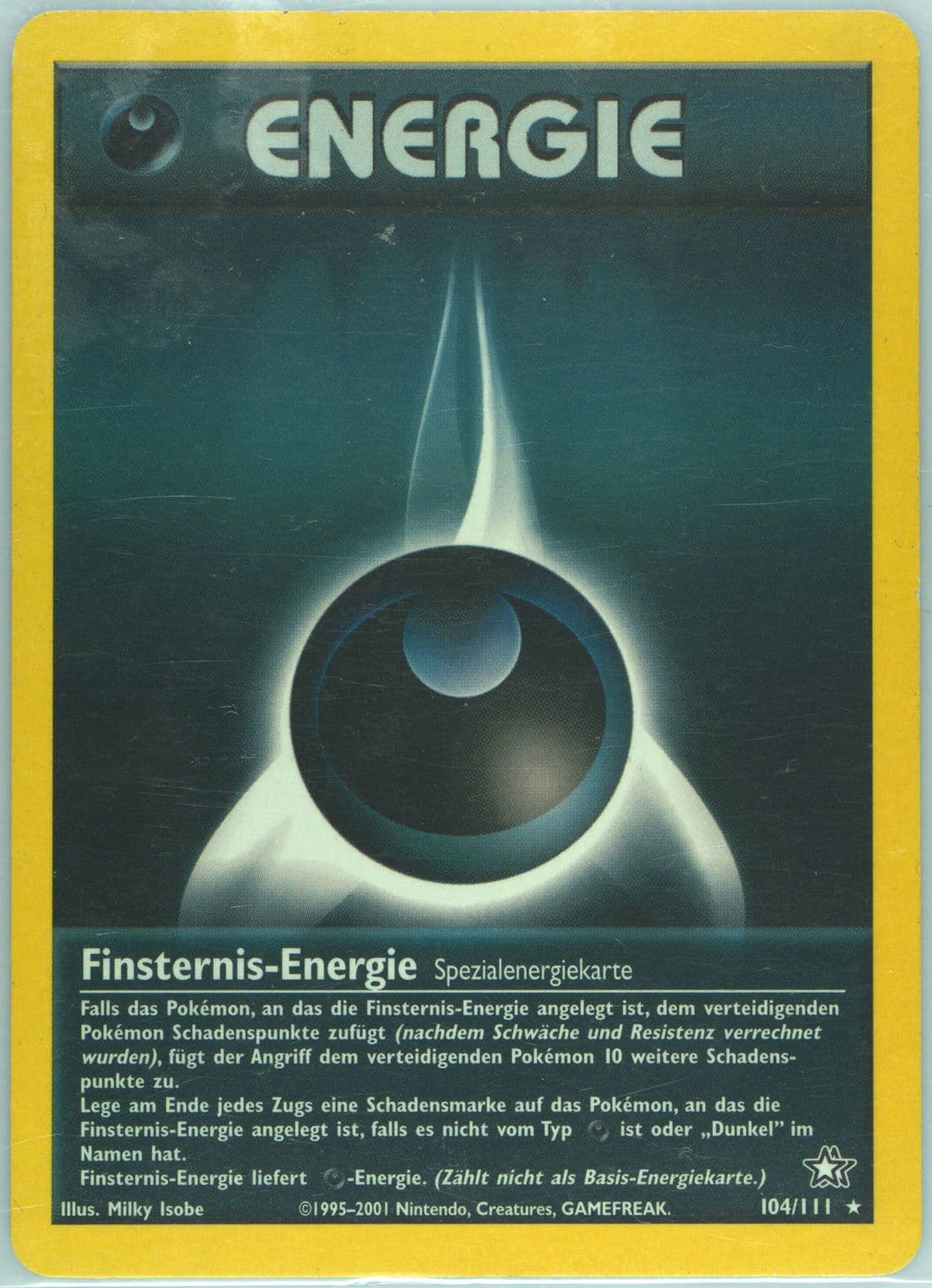 Finsternis-Energie (104) 2001 Pokemon German Neo Genesis
