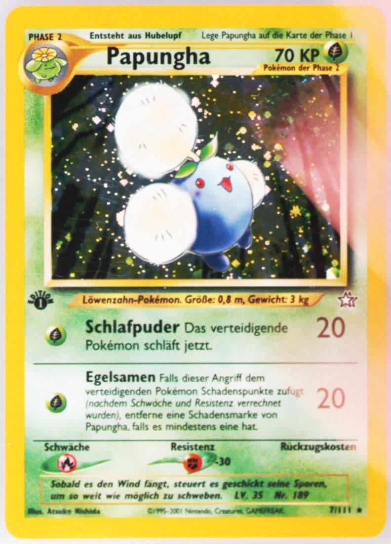 Papungha-Holo 1st Edition (7) 2001 Pokemon German Neo Genesis