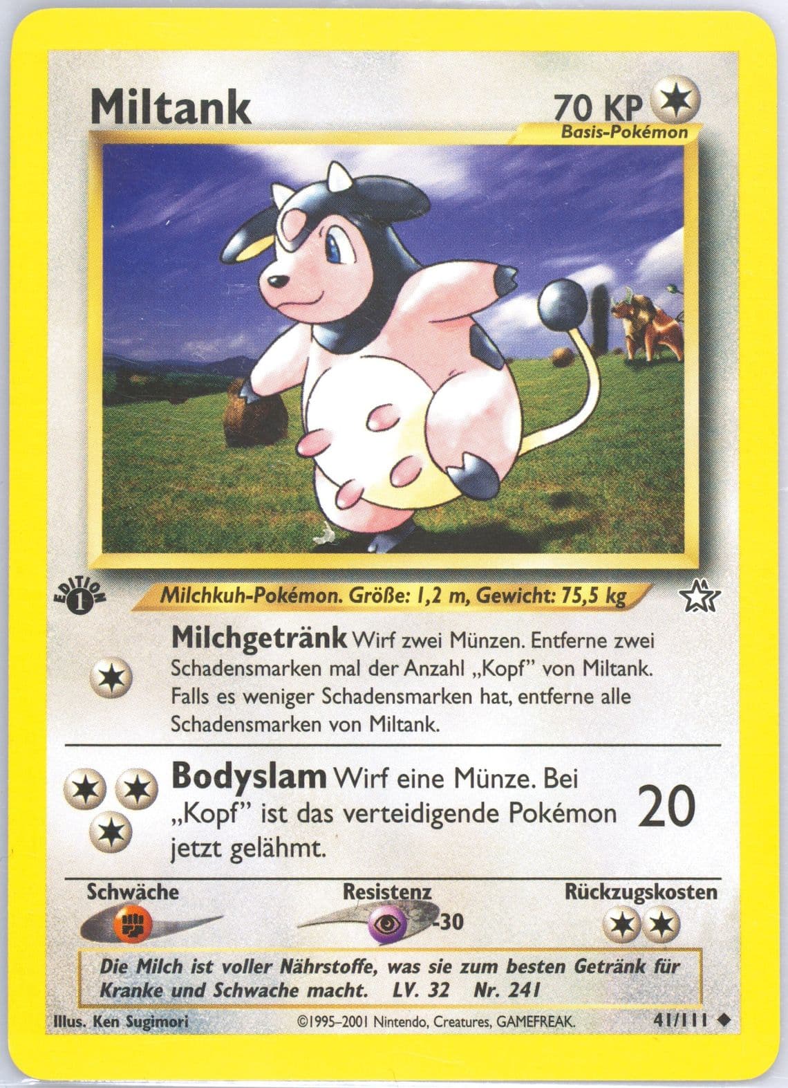Miltank 1st Edition (41) 2001 Pokemon German Neo Genesis